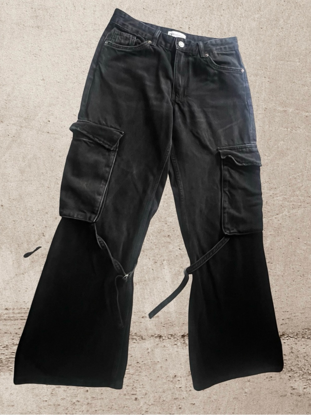 Zara TRF cargo denim pants